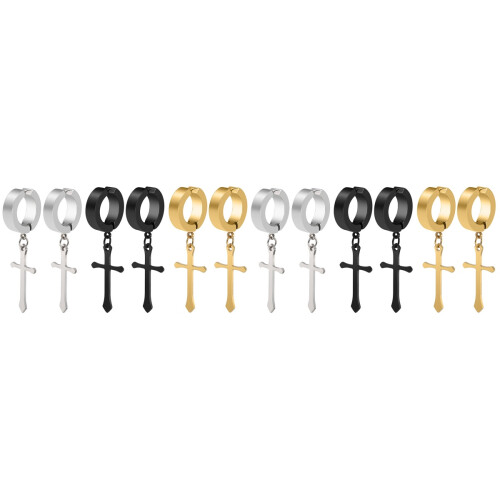 6 Pares Pendientes De Sin Perforación Para Mujer Y 1