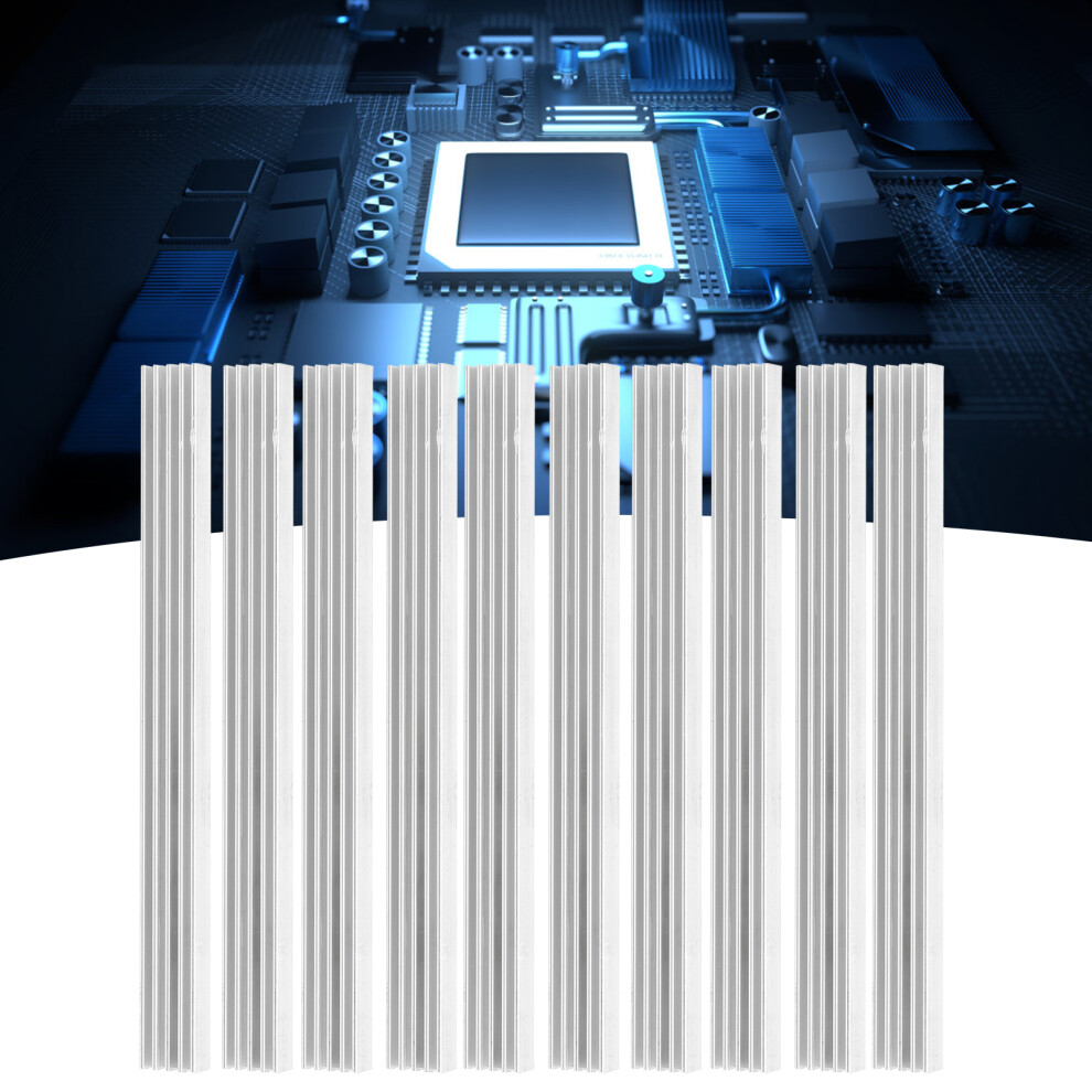10Pcs Aluminum Heat Sink 9X5x100mm Cpu Cooler Radiator Industrial 4601359704180