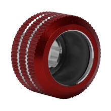 HYGKNT 14mm Rote Starre Rohr-PC-Wasserkühlungsadapter, 22mm Höhe
