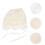 2Ud Gorro De Encaje Beige Para Bebé, Y Con 9