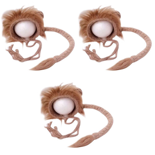 3 Pièces Costume Photographie Bébé Bonnet À 3 2
