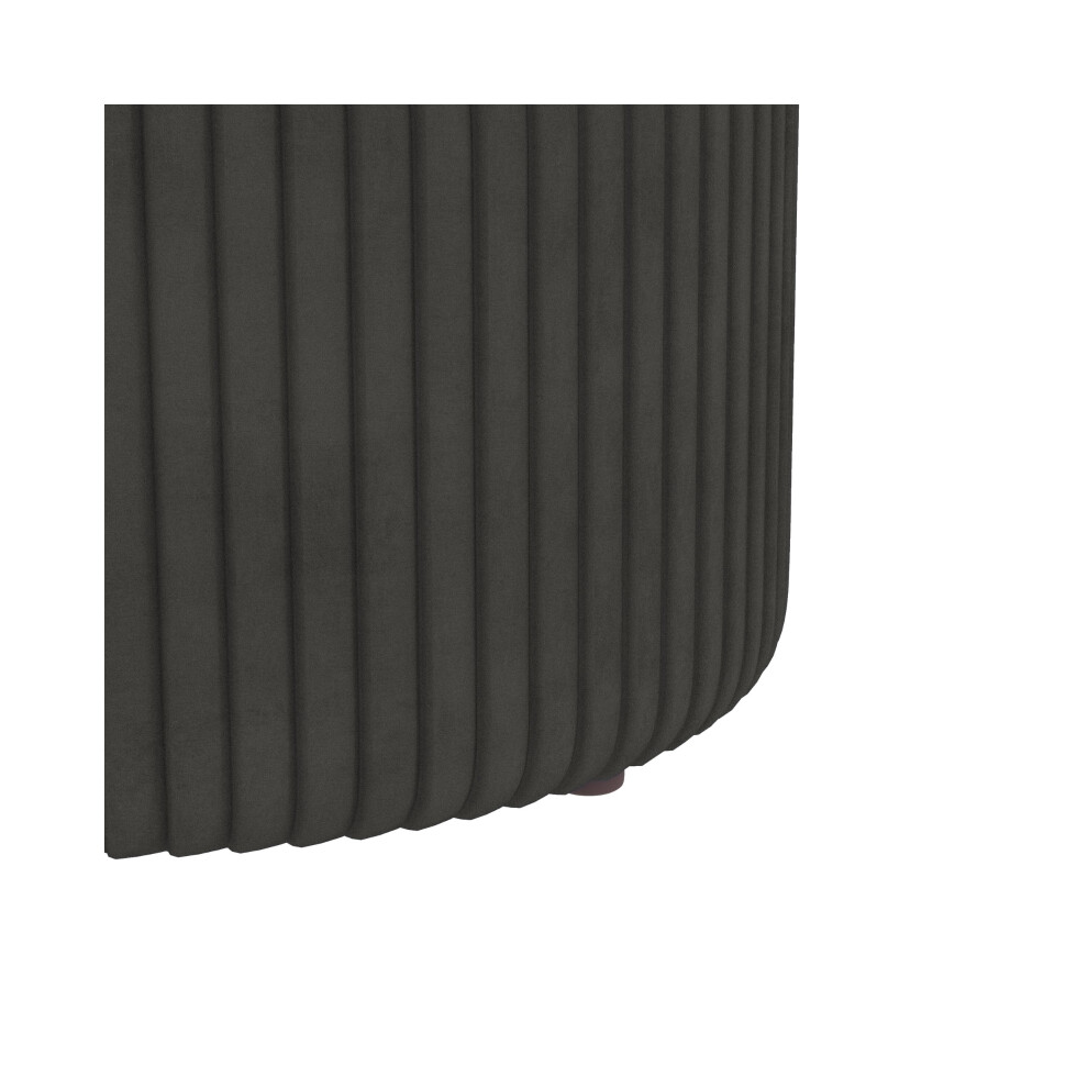 Velvet-Feel Storage Ottoman Grey - Stylish & Spacious Footstool with Hidden Storage 50cm x 40cm for Home Lounge & Vanity Use-image-OPC-PMV8H8Q-NEW