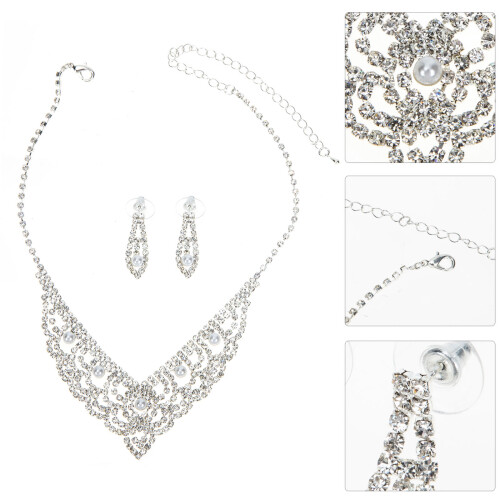 1 Set Et Boucles D'oreilles En Pour 1