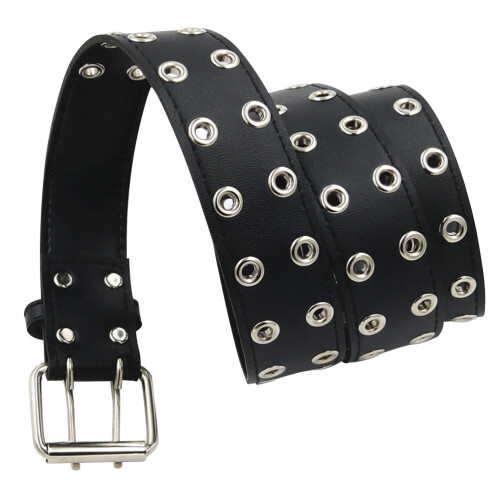 2 Pièces Ceinture Punk Noir