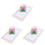 3 Pièces 3D Œufs Fleurs Découpées Pour Cartes Beige 2