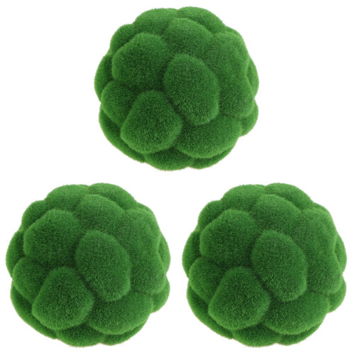 3 Pièces Boule De Mousse Artificielle Vert 15 Cm Pour Décor 1