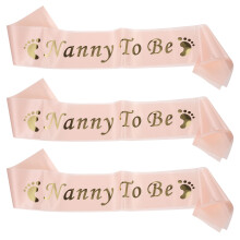 6 Pcs Letter Printing Sashes Etiquette Belts