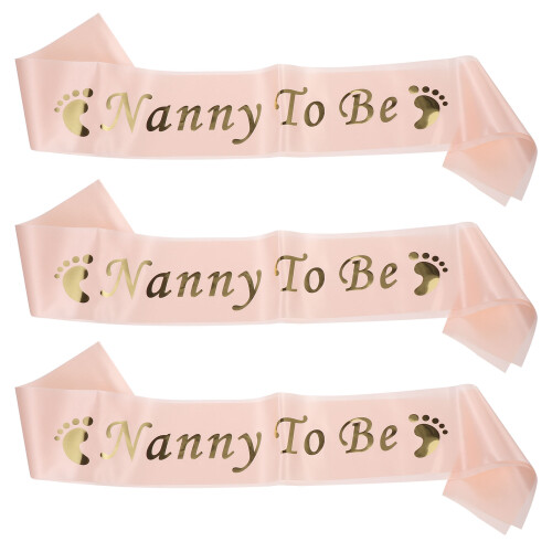 6 Pcs Letter Printing Sashes Etiquette Belts