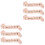 6 Pcs Letter Printing Sashes Etiquette Belts 3