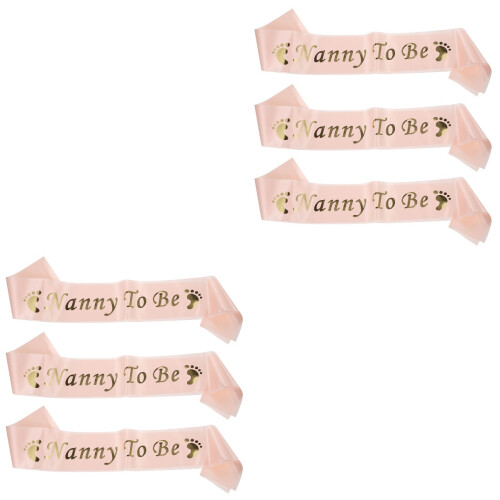 6 Pcs Letter Printing Sashes Etiquette Belts 2