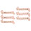 6 Pcs Letter Printing Sashes Etiquette Belts 4
