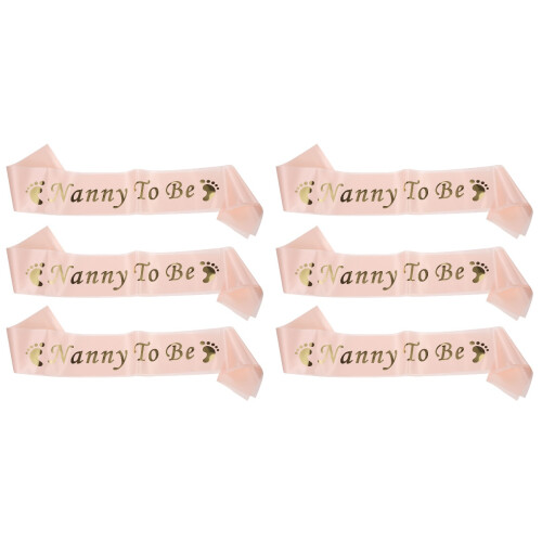 6 Pcs Letter Printing Sashes Etiquette Belts 1