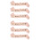 6 Pcs Letter Printing Sashes Etiquette Belts 5