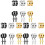 18 Paires De Boucles D'Oreilles Croix En Acier Pour 2