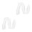 2Pcs Simple Long Single Layer Wedding Veil With Comb (Beige, 2 Meters) 7