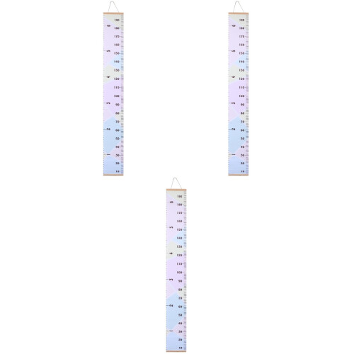 3 Sets Removable Wall Hanging Measurement Growth Charts For Home Decor 2