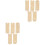2 Sets Wooden Height Ruler Splice Growth Chart Wall 3
