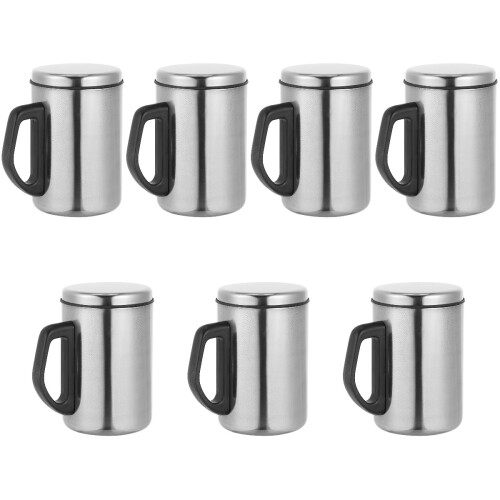 7Pièces Tasses Isolantes Acier Pour Café 2