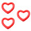 3 Pcs Heart-Shaped Thickened Floating Mat Eco-Friendly Red For Adults 7