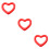 3 Pcs Heart-Shaped Thickened Floating Mat Eco-Friendly Red For Adults 9