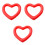 3 Pcs Heart-Shaped Thickened Floating Mat Eco-Friendly Red For Adults 3