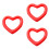 3 Pcs Heart-Shaped Thickened Floating Mat Eco-Friendly Red For Adults 6