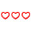 3 Pcs Heart-Shaped Thickened Floating Mat Eco-Friendly Red For Adults 4