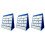 3Pcs 30.5X33Cm Desktop Pocket Chart With 20Pcs White Cards Size Small 6