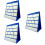 3Pcs 30.5X33Cm Desktop Pocket Chart With 20Pcs White Cards Size Small 9