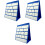 3Pcs 30.5X33Cm Desktop Pocket Chart With 20Pcs White Cards Size Small 5