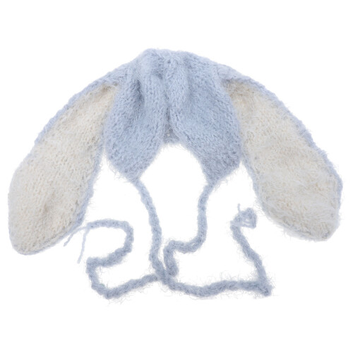 2 Pezzi Cappello Con Orecchie Coniglio Falda 1