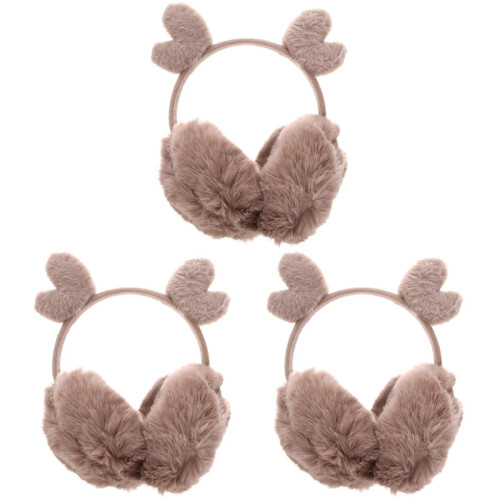 3 Pezzi Copriorecchie In Elf Per Beige 1