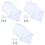 3 Sets Photography Background Cloth White Photo Backdrop 3