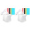 2 Set Luminosa Pieghevole Con 6 Per Gioielli 8