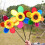 14Stk Kunststoff Windmühlen Spielzeug Garten 5