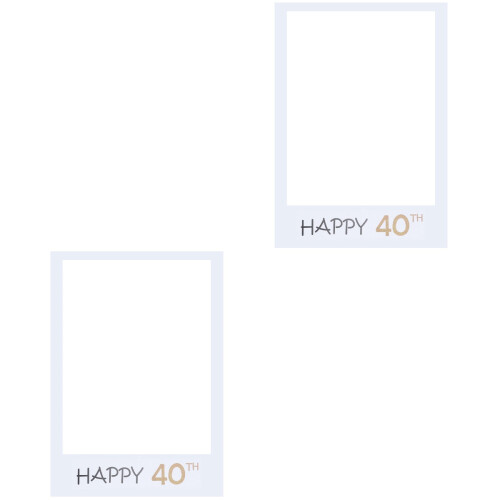 2 Pezzi Happy 40 Da Te Per Photobooth Compleanno 2