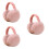 3 Pezzi Copriorecchie Pieghevoli Unisex Invernali Caldi (Rosa) 7