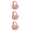 3 Pezzi Copriorecchie Pieghevoli Unisex Invernali Caldi (Rosa) 8