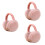 3 Pezzi Copriorecchie Pieghevoli Unisex Invernali Caldi (Rosa) 6