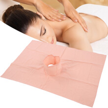 Baumwoll-Massage-Tischbezug mit Gesichtsausschnitt 70x100 cm für Schönheitssalon