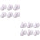12 Pezzi Supporti Per A Forma Coniglio (Bianco) 6