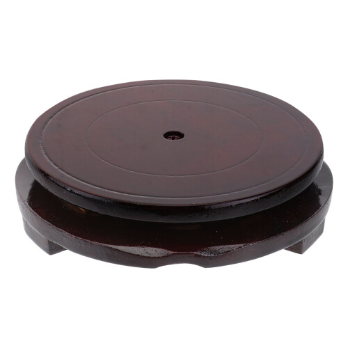 3 Pezzi Sottovaso in Legno 12 Cm per Piante 1