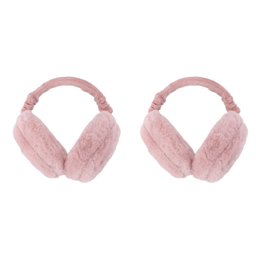 2 Pezzi Paraurti Pieghevoli Unisex Invernali Caldi (Rosa) 2