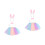 2 Set Gonna Coniglio Garza Fascia (M) 5