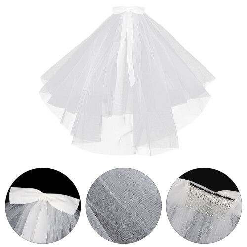 Sposa 2 Pezzi Copricapo Nuziale 1