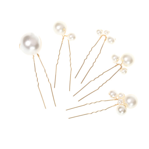 5 Pezzi Spilla Sposa A U Con