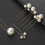 5 Pezzi Spilla Sposa A U Con 3