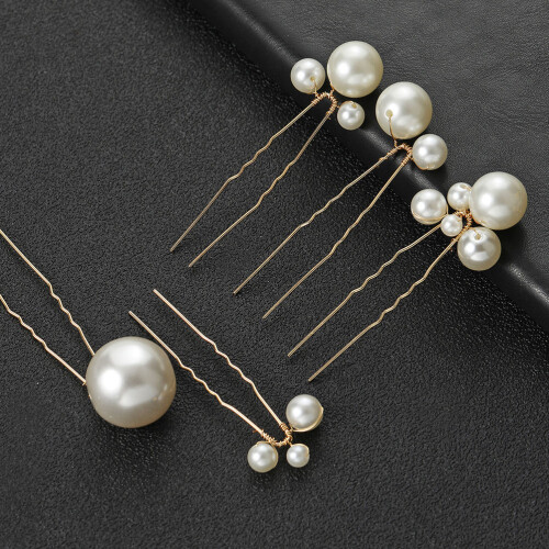 5 Pezzi Spilla Sposa A U Con 2