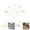 5 Pezzi Spilla Sposa A U Con 2