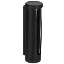 Wall Mount Coffee Cup Dispenser Organizer Black, 68.58x221.5mm